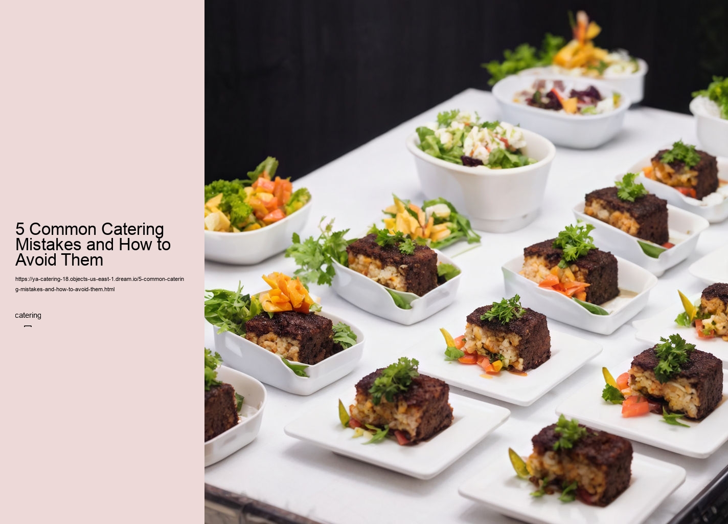 5 Common Catering Mistakes and How to Avoid Them